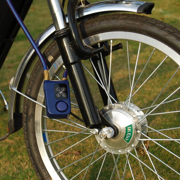 candado para bicicletas y motos con alarma, con control, combinacio o inteligente, marca solebe