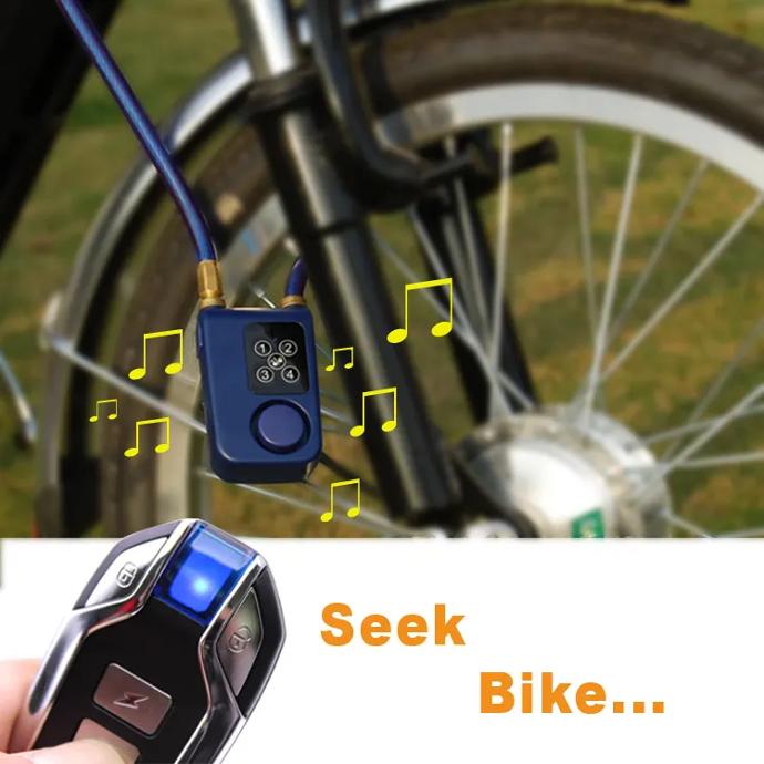 candado para bicicletas y motos con alarma, con control, combinacio o inteligente, marca solebe